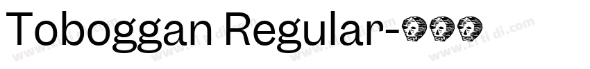 Toboggan Regular字体转换